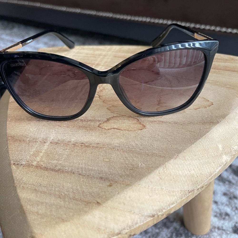 Swarovski crystal cat eye sunglasses.